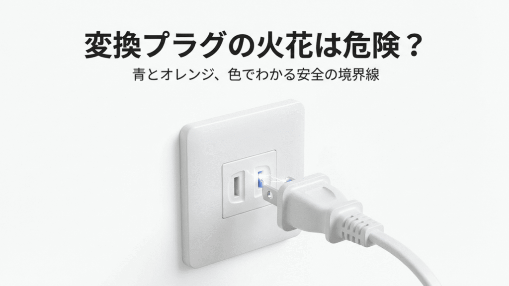 変換プラグの火花は危険？ 青とオレンジ、色でわかる安全の境界線